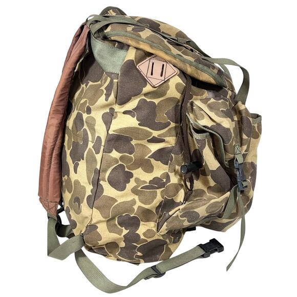 Vintage Cabelas Backpack Camo Camouflage Hunting Hiking Camping Pack Bag - Picture 4 of 10